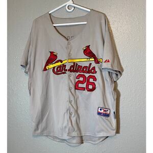 MLB Cool Base Cardinals 26 Lohse Baseball Majestic Size 50 2XL Jersey